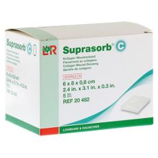SUPRASORB C Kollagen Wundverb.0,8x6x8 cm (PZN 00433147)