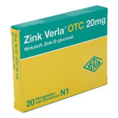 Zink Verla OTC 20mg (PZN 03000526)