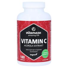 VITAMIN C 160 mg Acerola Extrakt pur vegan Kapseln (PZN 16819328)