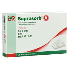 SUPRASORB A Calciumalginat Kompr.5x5 cm (PZN 07402150)
