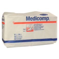 MEDICOMP Vlieskomp.unsteril 10x20 cm 4lagig (PZN 04783861)