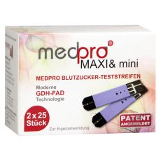 MEDPRO Maxi & mini Blutzucker-Teststreifen (PZN 09300005)