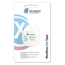 MIRADENT Zahnseide Mirafloss Tape CHX 20 m (PZN 03957253)