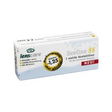 LENSCARE SeeOne 55 Monatslinse -1,25 dpt (PZN 02194445)