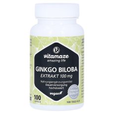 GINKGO BILOBA 100 mg hochdosiert vegan Kapseln (PZN 16018605)