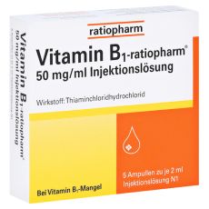 Vitamin B1-ratiopharm 50mg/ml Injektionslösung (PZN 04908021)