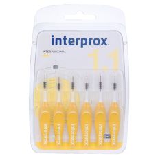 INTERPROX reg mini gelb Interdentalbürste Blister (PZN 09043353)