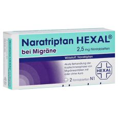 Naratriptan HEXAL bei Migräne 2,5mg (PZN 09334719)
