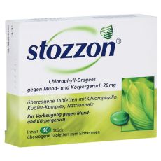 Stozzon Chlorophyll-Dragees gegen Mund- und Körpergeruch (PZN 03538355)