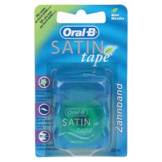 Oral-B Zahnseide Satintape blau Blisterkarte (PZN 02516050)