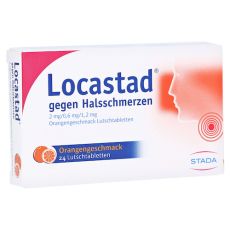 Locastad gegen Halsschmerzen 2mg/0,6mg/1,2mg Orange (PZN 11661087)