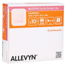 ALLEVYN Gentle Border Lite 5x5 cm Schaumverb. (PZN 09431196)
