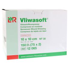 VLIWASOFT Vlieskompressen 10x10 cm steril 4l. (PZN 06325588)