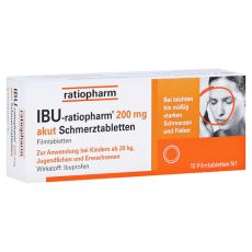 IBU-ratiopharm 200 akut Schmerztabletten (PZN 00984717)