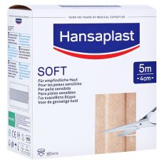 HANSAPLAST Soft Pflaster 4 cmx5 m Rolle (PZN 08861291)