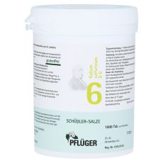 BIOCHEMIE Pflüger 6 Kalium sulfuricum D 6 Tabl. (PZN 06319300)