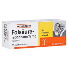 Folsäure-ratiopharm 5mg (PZN 03971365)