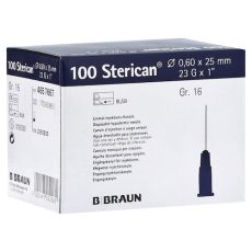 Sterican Kanülen Luer-lok 0,60x25 mm Gr. 16 blau (PZN 02050835)