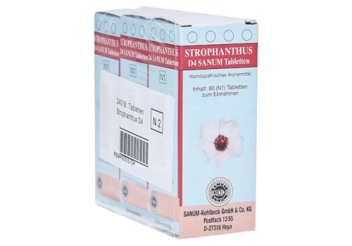 STROPHANTHUS D 4 Sanum Tabletten – PZN 04231570 (PZN 04231570)