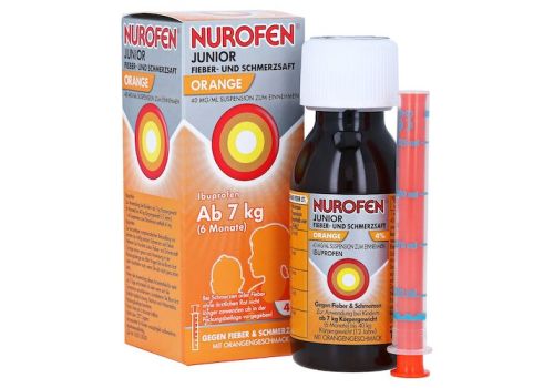Nurofen Junior Fieber- & Schmerzsaft Orange 40 mg/ml – PZN 07776465 (PZN 07776465)