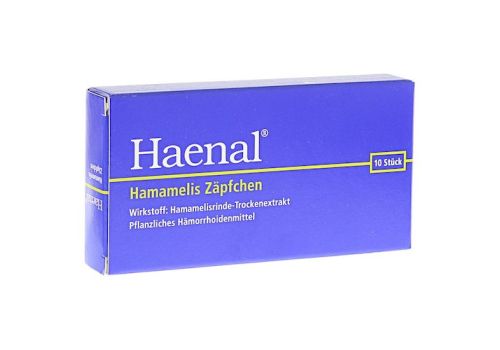 Haenal Hamamelis Zäpfchen – PZN 00295567 (PZN 00295567)