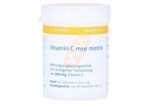 VITAMIN C MSE Matrix Tabletten – PZN 01046607 (PZN 01046607)