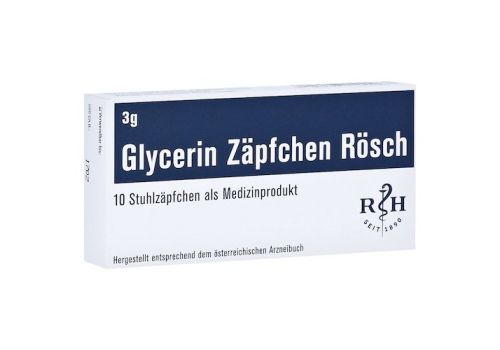 Glycerin Zäpfchen Rösch 3g gegen Verstopfung – PZN 12733110 (PZN 12733110)