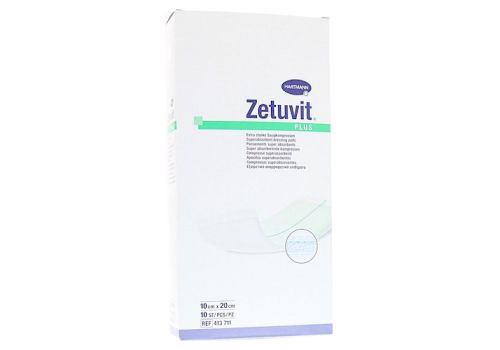 ZETUVIT Plus extrastarke Saugkompr.steril 10x20 cm – PZN 02536265 (PZN 02536265)