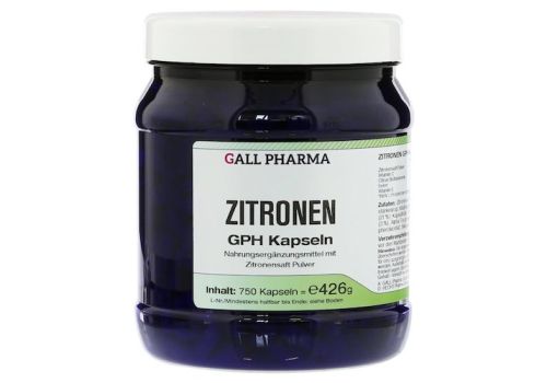 ZITRONEN GPH Kapseln – PZN 05869300 (PZN 05869300)