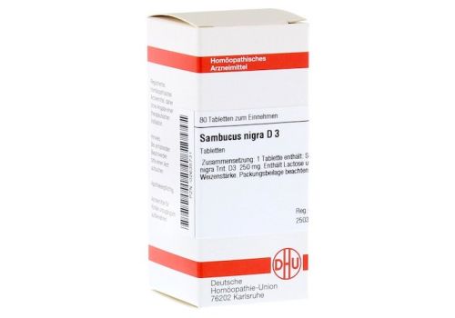SAMBUCUS NIGRA D 3 Tabletten – PZN 02635731 (PZN 02635731)