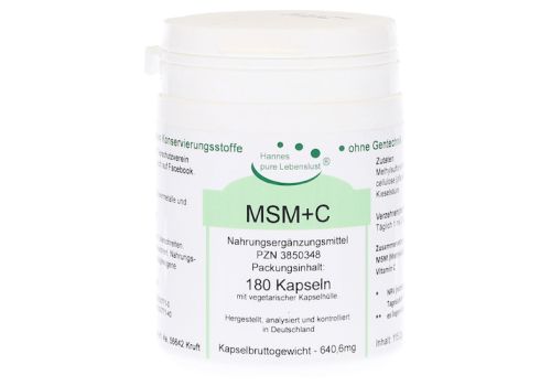 MSM + C Vegi Kapseln – PZN 03850348 (PZN 03850348)