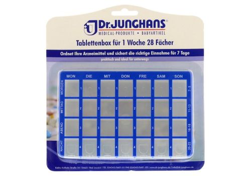 TABLETTENBOX 1 Woche 28-Fächer Schiebedeckel – PZN 02695242 (PZN 02695242)