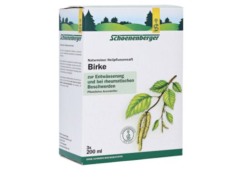 Birke naturreiner Heilpflanzensaft Schoenenberger – PZN 00699767 (PZN 00699767)