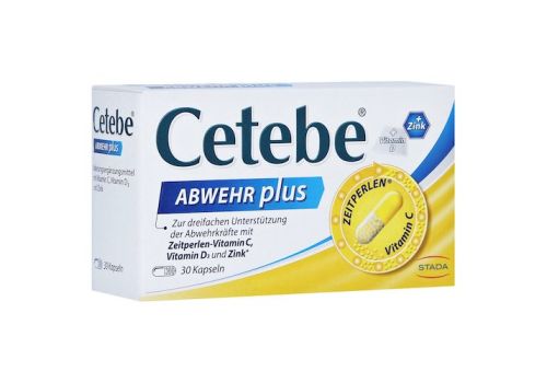 Cetebe Abwehr plus Vitamin C + Vitamin D3 + Zink Kapseln – PZN 02408188 (PZN 02408188)