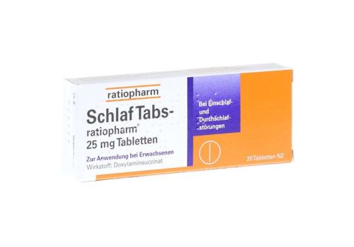 SchlafTabs-ratiopharm 25mg – PZN 07707524 (PZN 07707524)