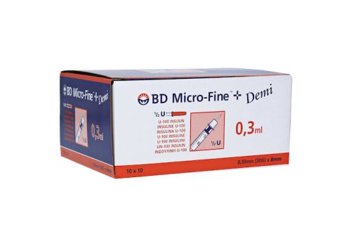 BD Micro-fine + Insulinspritze 0,3 ml U100 – PZN 04144150 (PZN 04144150)