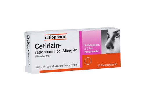 Cetirizin-ratiopharm bei Allergien – PZN 02158142 (PZN 02158142)