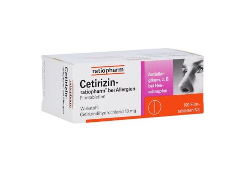 Cetirizin-ratiopharm bei Allergien – PZN 02158165 (PZN 02158165)