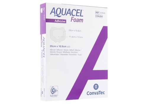 AQUACEL Foam adhäsiv Sakral 16,9x20 cm Verband – PZN 09060593 (PZN 09060593)