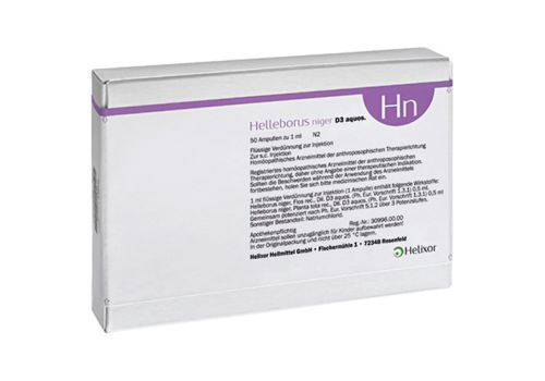 HELLEBORUS NIGER D 3 aquos.Ampullen – PZN 08857639 (PZN 08857639)