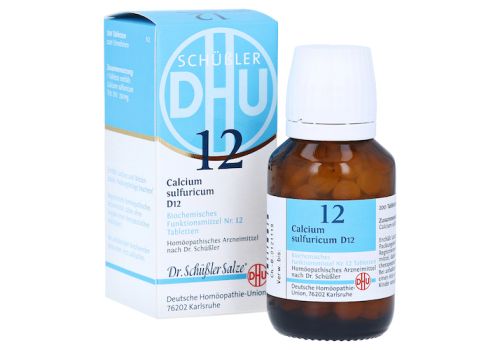 BIOCHEMIE DHU 12 Calcium sulfuricum D 12 Tabletten – PZN 02581076 (PZN 02581076)