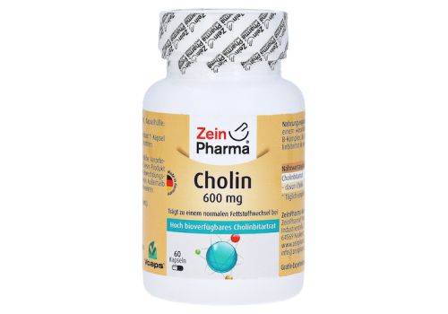 Cholin 600 mg rein aus Bitartrat vegetarische Kapseln – PZN 13475897 (PZN 13475897)