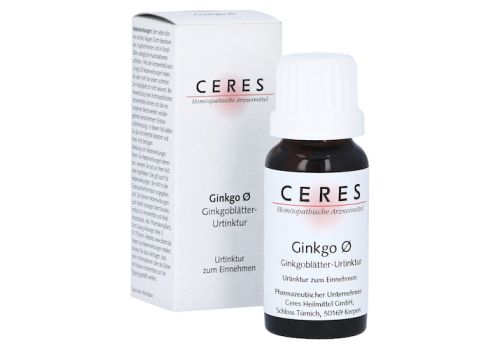 CERES Ginkgo Urtinktur – PZN 00178985 (PZN 00178985)