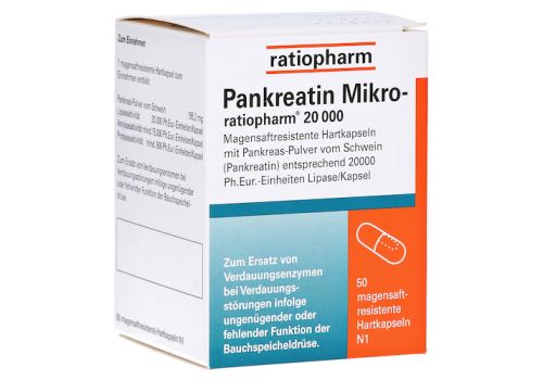 Pankreatin Mikro-ratiopharm 20000 – PZN 07097563 (PZN 07097563)
