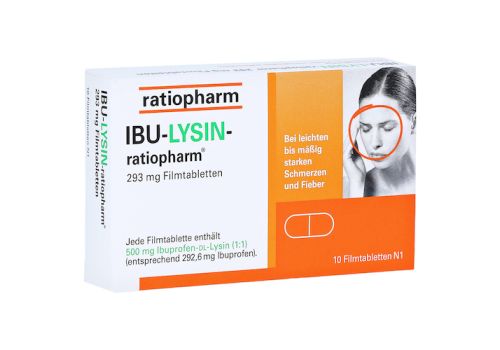 IBU-LYSIN-ratiopharm 293mg – PZN 16204704 (PZN 16204704)