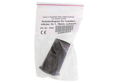 KRÜCKENKAPSEL Gr.1 18 mm schwarz – PZN 03097833 (PZN 03097833)