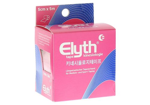KINESIOLOGIE Tape Elyth 5 cmx5 m rot – PZN 10735814 (PZN 10735814)