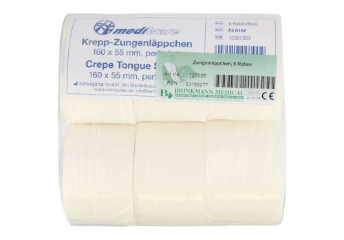 ZUNGENLÄPPCHEN Kreppapier 6 Rollen – PZN 03169277 (PZN 03169277)