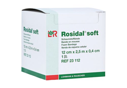 ROSIDAL Soft Binde 12x0,4 cmx2,5 m – PZN 00886877 (PZN 00886877)