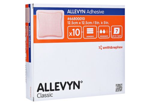 ALLEVYN Adhesive 12,5x12,5 cm haftende Wundauflage – PZN 07388869 (PZN 07388869)